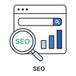 © Icon_X - Seo And Web Vector Fill outline Icons. Simple stock illustration