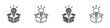 © David Zydd - Black and white sketch tech startup incubator logo design set