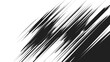 © AYAT - Abstract dynamic diagonal speed lines background, black motion streaks isolated on white, manga style movement effect texture, action scene design element, poster banner comic graphic illustration.