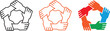 © JOBAER GRAPHIC - Teamwork icon vector. teamwork, collaboration, and community symbol. vector illustration more gorgious