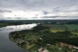 © Ricardo_S_Levenhagen - Loteamentos e condomínios na beira da represa de Jurumirim, em Avaré, interior do estado de São Paulo, Brasil, em imagem aérea obtida com drone.
