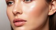 © Banyu - Woman face close-up beauty portrait.