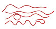 © dule964 - Red string, set rope isolated on white background, clipping path, design element