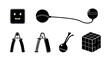 © Supriyadi - Fitness grips, puzzle cube, and miscellaneous icons.