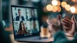© Arfa_Media - Laptop screen showing a professional virtual video conference meeting at work