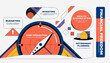 © EZY Photos - Financial freedom concept infographic with debt reduction and retirement goals