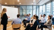 © Hifzhan Graphics - Diverse business professionals participating in a corporate workshop