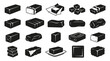 © Muamanah - Food Industry Butter, Margarine, and Edible Fat Blocks Glyph Icons Set in Black and White Silhouette Style