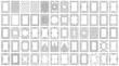 © Feryu - Umfassende Sammlung von eleganten, ornamentalen Rahmen und Bordüren als Vektorillustrationen in unterschiedlichen Designs, ideal für vielseitige Gestaltungsprojekte.