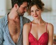 © Phanupong - Romantic Young Couple in Love Embracing at Home for Beautiful Lifestyle Portrait Capturing Tender Moments of Intimacy and Genuine Human Connection