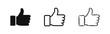 © drawing lines - Thumbs Up Icons - Like, Approval, Success and Positive Feedback Symbol