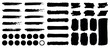 ©  Maxstocker01 - Set of vector paint brush stroke, Abstract grunge paint brush stroke set. frames, box and artistic design elements on white background.