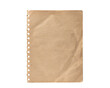 © PNG Studio 99 - Vintage notebook paper with binder holes isolated on png transparent background isolated on a transparent background