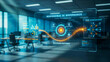 © Sohel - Holographic interface displays responsible AI governance with data charts and risk assessment artificial intelligence