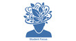 © penikmat - Student Focus with Organic Growth and Learning Concept Icon