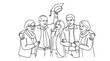 © Yusuf - Happy Family Celebrating Graduation With Graduate Holding Cap in Air