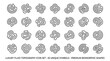 © Chun - Abstract Organic Shapes Set of 25 Unique Biomorphic Forms.