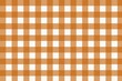 © Ziku - Orange gingham pattern background, rustic checkered fabric texture, autumn picnic tablecloth design, classic orange and white plaid textile print