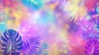 © DaniLana - Colorful tropical festival background with water effects, summer party concept