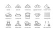 © Cali6ro - Construction materials and equipment icons in grid on white background