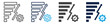 © jumiatiniqi - sigma level icon set multiple concept