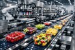 © IrenKa - High tech automated packaging line sorting fresh fruit in plastic containers with robotic systems at a modern food manufacturing facility