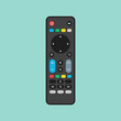 © lintah - A flat vector illustration of a modern television remote