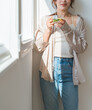 © buritora - Women who drink detox water, lemon water, and mint water.