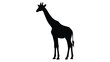 © Md - Giraffe Silhouette Against A White Background Animal Shape Silhouette
