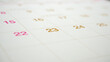 © Kwangmoozaa - calendar page date background business planning appointment meeting concept
