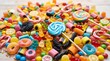 © Romidah - Colorful assortment of sweet sugary candies.