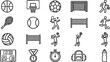 © Wawan - Various Sports Icons and Equipment Symbols.