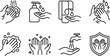 © Taijul - Hand Washing and Hygiene Protection Icon Set for Healthcare Websites, Medical Apps, and Sanitizer Label Designs