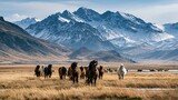 Horses roam wild Icelandic fields.