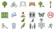 © SABSTOCK - Flat Design Park Elements and Activities Icon Set