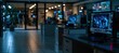© spyrakot - Cybersecurity lab with isolated analysis stations and abstract blue data projections