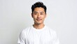 © SoftFlower - 満足げな表情の日本人男性（30代・白背景・ポートレート）, Content Japanese man in his 30s on white background portrait