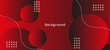 © muafi - Abstract red gradient circles background. Modern simple overlap geometric pattern creative design. Minimal red curve shapes texture element. Suit for cover, poster, website, banner, presentation