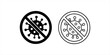 © Arman - Virus Protection Icon Set, No Virus Symbol, Infection Prevention Healthcare Vector IllustrationCoronavirus Prevention Symbol, Virus Blocked Sign, Medical Safety and Hygiene Vector DesignAnti Virus