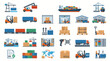 © BANJARETNO - Logistics and Shipping Icons Set.