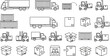 © Syeda - Warehouse operations and delivery truck icon set