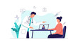 © Tarmi - Telemedicine Consultation: Modern Healthcare Connection via Online Medical Appointment Illustration