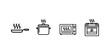 © MST - Cooking Appliances Including a Frying Pan, Pot, Microwave, and Oven with Steam Featuring Kitchen, Utensils, Household with Home