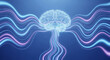 © MuhammadHanafi - Abstract glowing brain with energy waves, symbolizing intelligence and data flow.