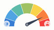 © MdSowrov - Risk tolerance gauge infographic with colorful conservative to aggressive scale, shield and mountain icons, sharp needle indicator and clean vector layout for investing and planning