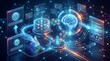 © Ida - Digital artificial intelligence brain processing data and technology