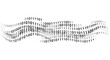 © toni - Streaming binary code data wave representing digital flow