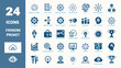 © Sujit - Flat Icons For Business Intelligence And Market Research Colorful Vector Illustration Set analytics charts circular diagram