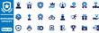 © Razia - Rewards and Loyalty Icons Set, Customer Loyalty Program, Premium Membership, Achievement, Trophy, Gift, Shield, Crown, Reward Points, Bonus, Badge, Vector Flat Icon Collection