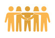 © Gabrieuskal - Grupo de personas unidas dándose la mano